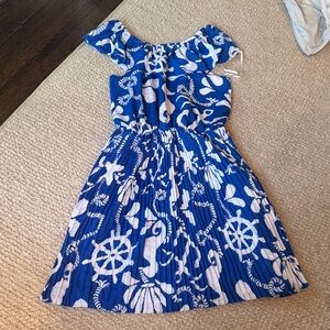 Lily Pulitzer Blue and White Nautical Dress